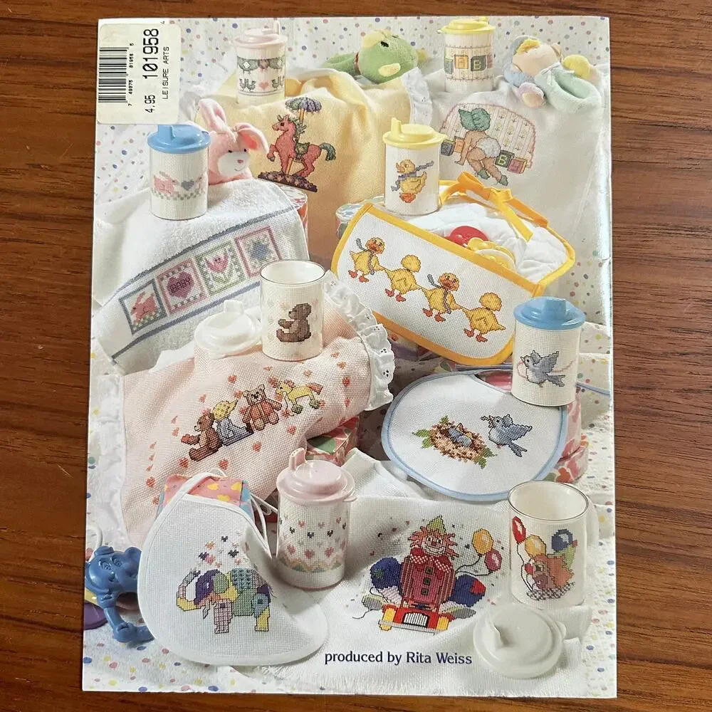 Sippers & Bibs Cross Stitch Pattern Book